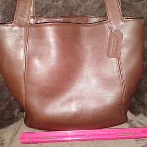 Coach leather shoulder bag